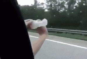 When a condom fills with air