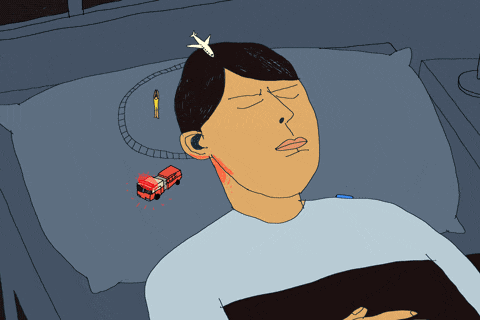 Poor sleep quality in adults GIF
