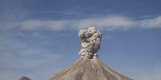 Volcanic eruption GIF